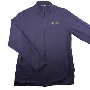 Travis Mathew Full zip sweater Men’s Large Black‎ Light Golf 8x8 Logo